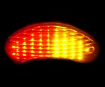 Suzuki SV650 1999-2002 LED Clear Lens Taillight with INTEGRATED Turnsignals