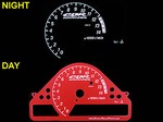 Honda CBR 1000RR 2006-2007 Red Color Face Reverse Style Illumiglo Gauges