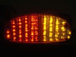 Honda 1100XX Blackbird 1997-1998 LED Clear Lens Taillight with INTEGRATED Turnsignals