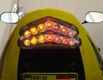 Suzuki GSXR 600 2004-2005 LED Smoked Lens Taillight with INTEGRATED Turnsignals