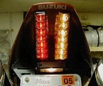 Suzuki SV-650 2003-2006 LED Clear Lens Taillight with INTEGRATED Turnsignals