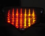 Yamaha FZ6 2003-2006 LED Clear Lens Taillight with INTEGRATED Turnsignals