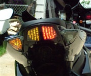 Suzuki GSXR 600 750 2006 2007 LED Clear Lens Taillight 06 07 gsxr600 gsxr750 INTEGRATED Turnsignals turn signals