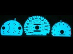 Toyota Paseo 1996-1998 2-Color Style Illumiglo Gauges