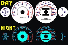 Dodge Avenger 140 MPH With Oil 1995-1999 Halo Style Illumiglo Gauges