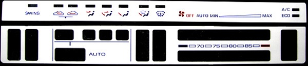 Mazda 929 1988-1991 White AC Panel
