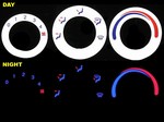 Hyundai Elantra 2001-2004 Reverse Style GLOWING AC Panel HVAC 2002 2003 01 02 03 04 glow