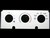 Ford Mustang 1987-1993 White AC Panel
