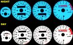 Honda CBR 900 RR 1993-1997 KM/H & MPH Standard Style Illumiglo Gauges