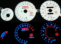 Yamaha YZF 600R 1994-2006 KM/H & MPH Reverse Style Illumiglo Gauges