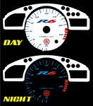 Yamaha R6 2007 Reverse Style Illumiglo Gauges