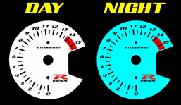 Suzuki GSXR 1000 2007-2008 Standard Style Illumiglo Gauges 2007 2008 gsxr1000 07 08