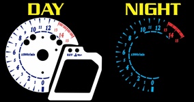Honda CBR 1000RR 2008 2009 2010 08 09 10 1000 RR CBR1000RR CBR1000 WHITE Color Face Gauges Reverse Style Illumiglo