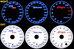 Kawasaki ZX-14 Ninja 2006-2011 Illumiglo Gauges 2007 2008 2009 2010 06 07 08 09 10 11 glow glowing zx14 reverse