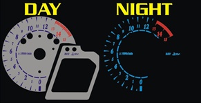 Honda CBR 1000RR 2008 2009 2010 08 09 10 1000 RR CBR1000RR CBR1000 SILVER Color Face Gauges Reverse Style Illumiglo