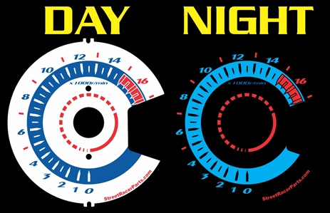 Suzuki GSXR 750 GSXR750 GIXXER 08 09 2008 2009 Reverse Style White Face Illumiglo Gauges