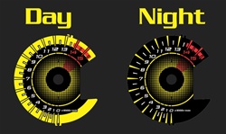 Suzuki GSXR 1000 2009-2012 Yellow & Black Face Reverse Style Illumiglo Gauges gsxr1000 09 10 11 12  2010 2011 glow